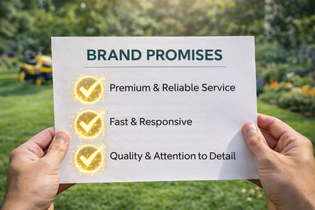 Brand promise versus operational reality for lawn and landscape marketing