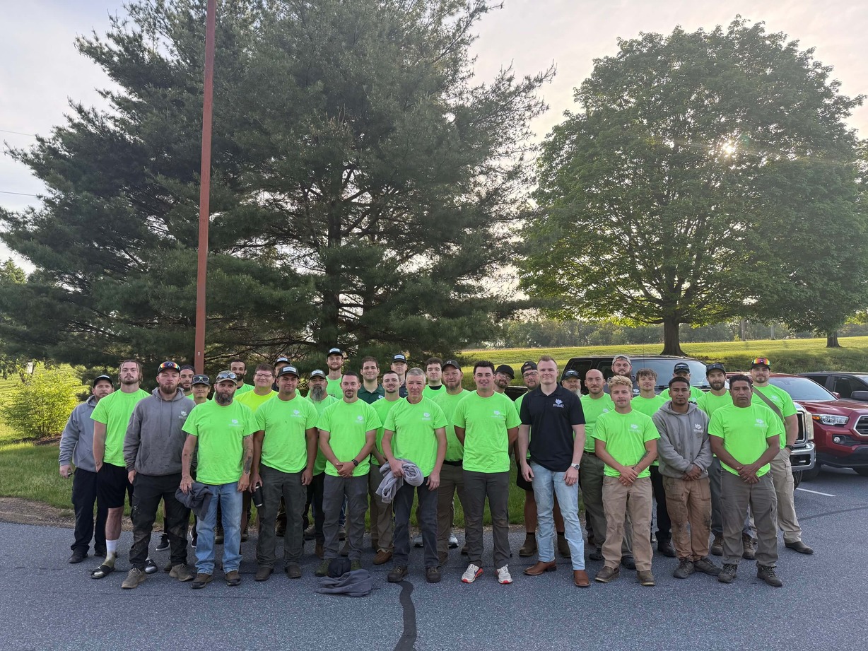 Woolley Bros trucks and crew