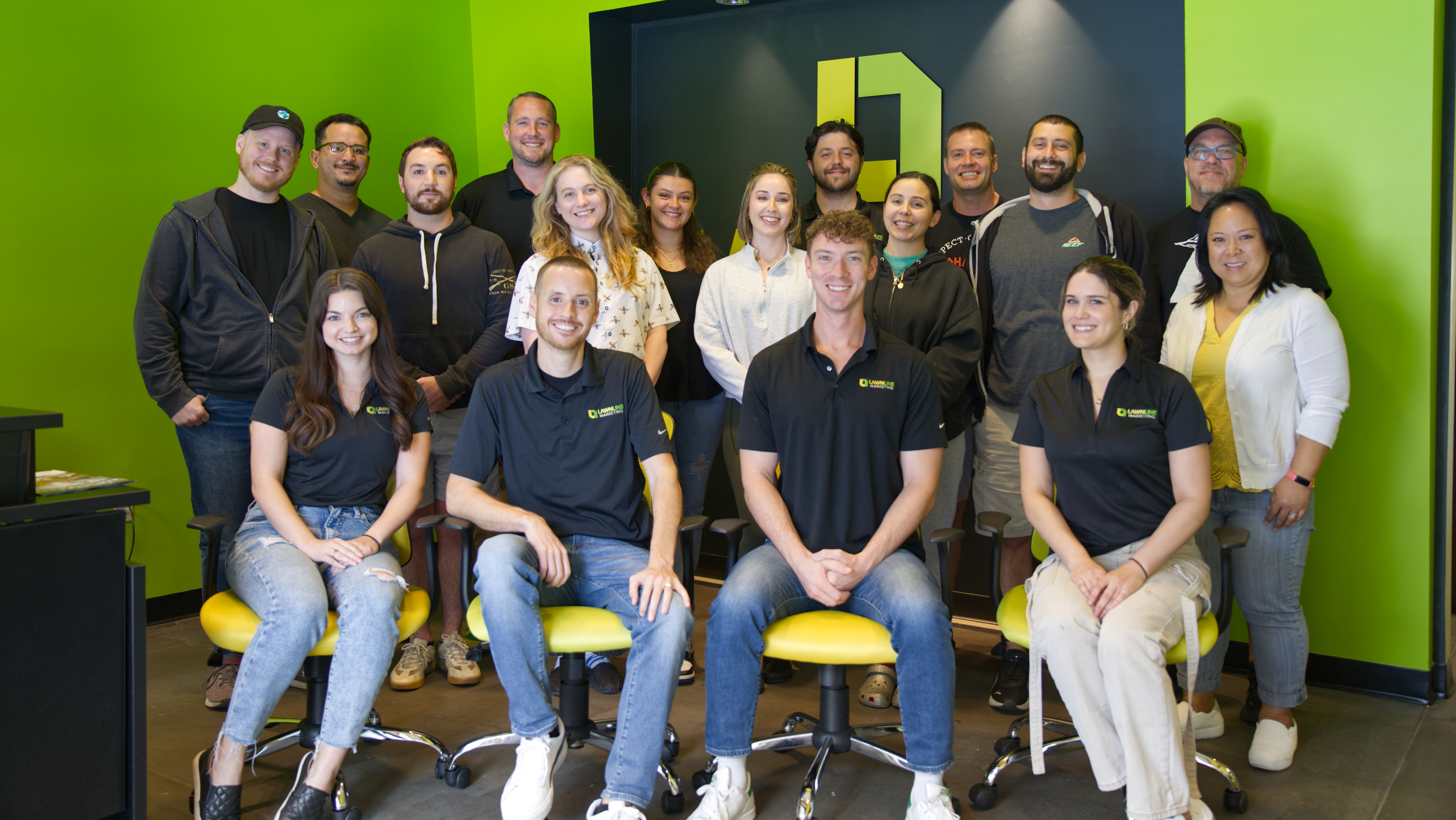 Lawnline Marketing team group photo